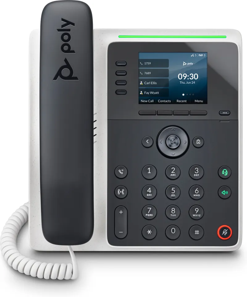 HP HP POLY Edge E220 IP Telefon und PoE-fähig | 82m87aa | IP-Telefon, Schwarz, – Produktbild 2 von 2