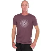 Life Tree Ecovero Shirt von Life-Tree für Herren "Wooden Iris" in Mulberry – Produktbild 1 von 1