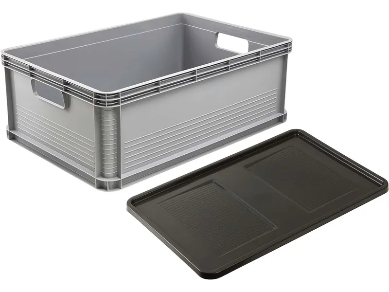 Keeeper Keeeper EURO-BOX "Robert" mit Deckel "Roberta", stapelbar, 60x40x22 cm, 45 l – Produktbild 1 von 1