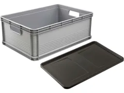 Keeeper Keeeper EURO-BOX "Robert" mit Deckel "Roberta", stapelbar, 60x40x22 cm, 45 l – Produktbild 1 von 1