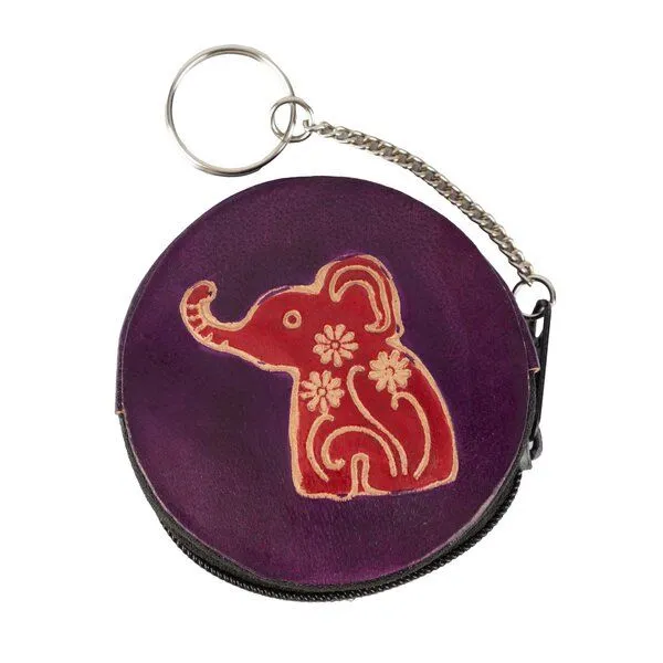 El Puente El Puente Geldbörse "Elefant" | Fair Trade & Handmade aus Indien, Rosa, – Produktbild 1 von 1