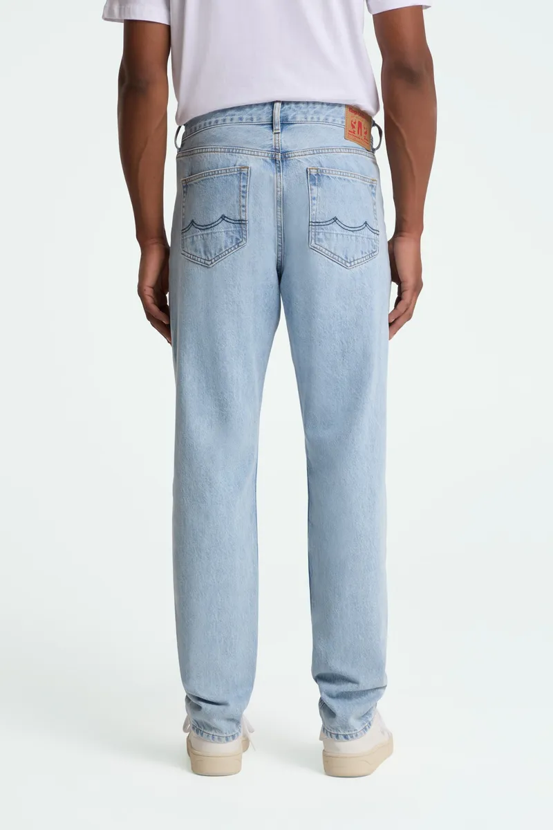 Kings Of Indigo Kings of Indigo Herren vegan Jeans Sushan Reef Super Light Washed Blue, Hellblau, – Produktbild 1 von 2