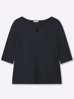 sheego 3/4-Arm-Shirt tiefblau – Produktbild 1 von 1