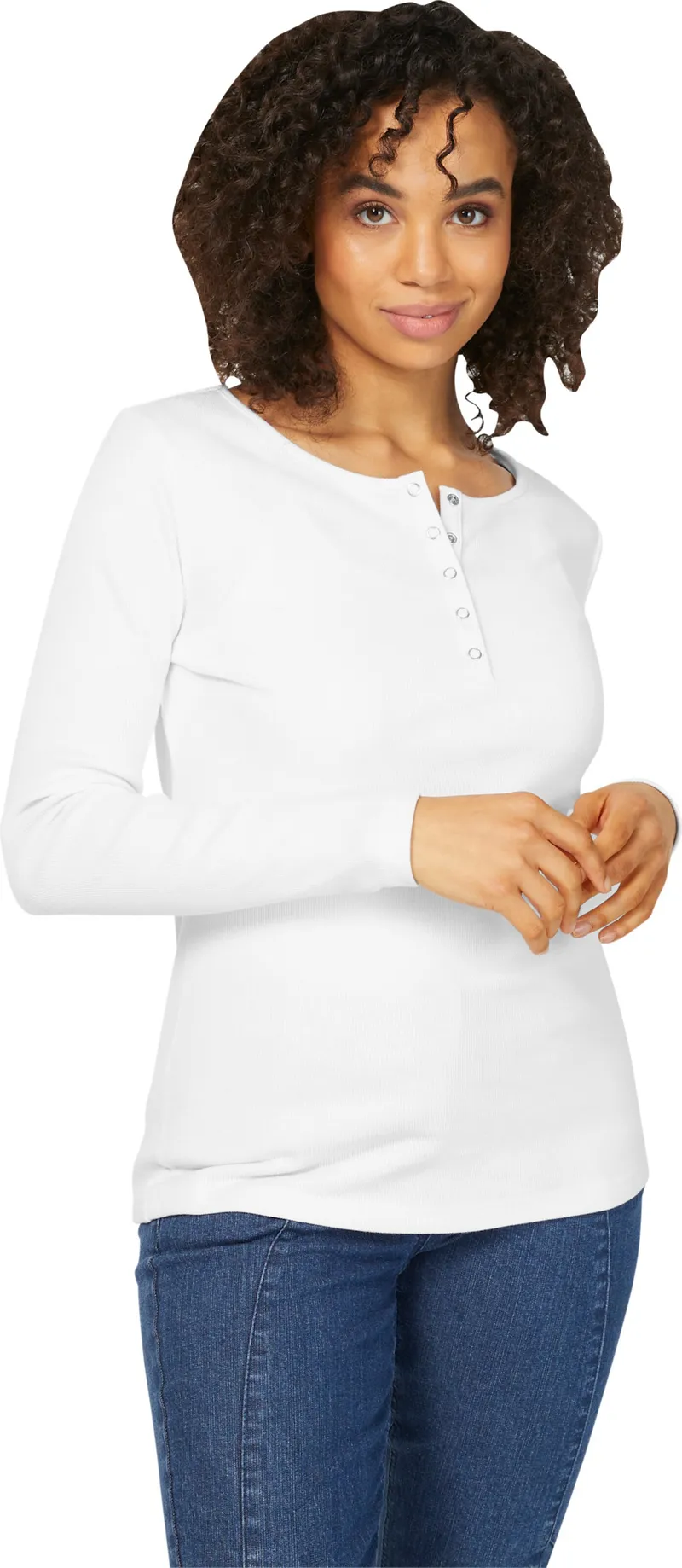 heine Langarmshirt weiß, Weiß, – Produktbild 2 von 2