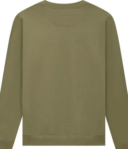 Spreecult Spreecult kleines Lagerfeuer- Unisex Sweatshirt - Bio und Fair - Natur Nacht Berge, Khaki, – Produktbild 3 von 4