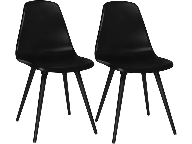 Topstar 2 Topstar Stühle "T2020" ohne Armlehnen, schwarz/schwarz – Produktbild 1 von 1