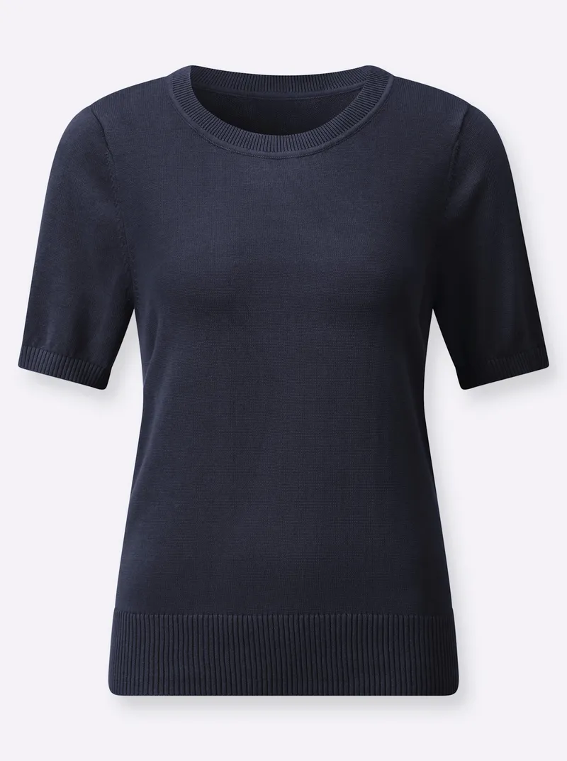 Witt Baumwollpullover marine, Marine, – Produktbild 1 von 2