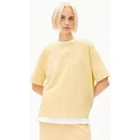 ARMEDANGELS ARMEDANGELS GIANNAA COLLEGE Damen T-Shirt aus Bio-Baumwoll Mix, Golden hay, – Produktbild 1 von 1