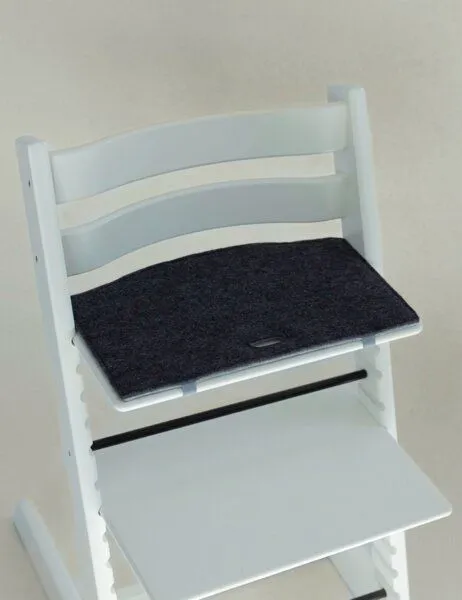 easy and green easy and green Hochstuhl Sitzkissen kompatibel mit Stokke Tripp Trapp aus Wollfilz, Anthrazit, – Produktbild 1 von 3