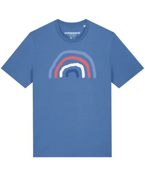 watapparel watapparel T-Shirt Unisex Regenbogen, Bright blue, – Produktbild 1 von 4