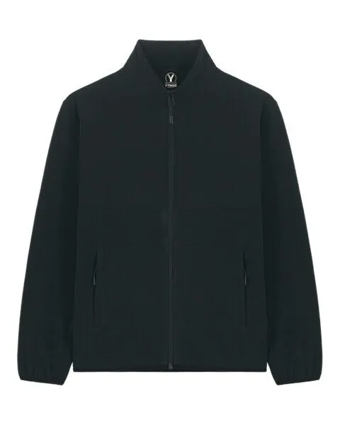 YTWOO YTWOO Basic Unisex Fleece Jacke aus 100% recyceltem Polyester, Schwarz, – Produktbild 1 von 3