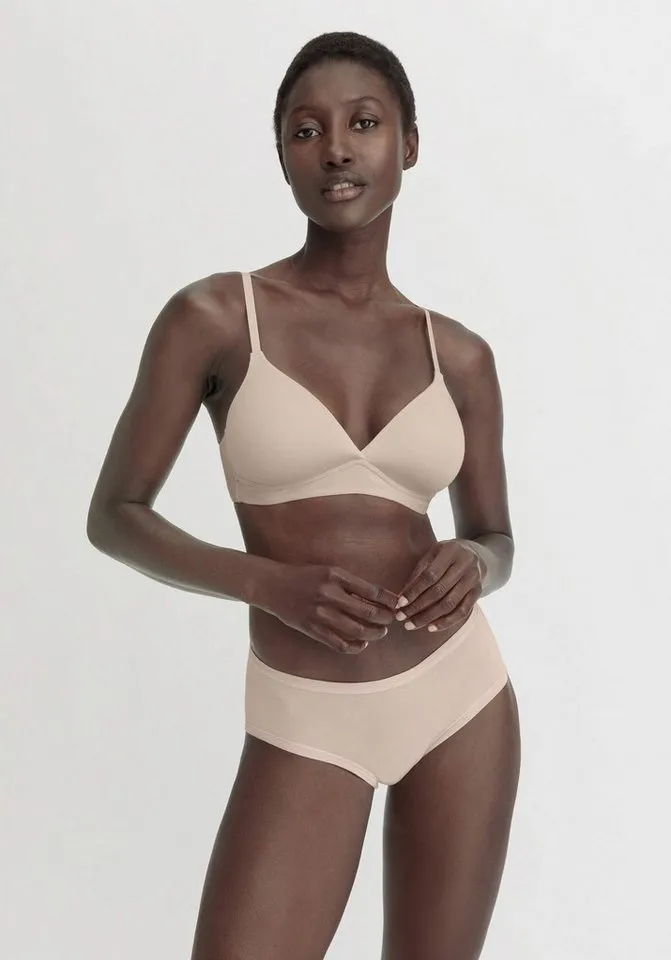 hessnatur hessnatur Triangel-BH bügellos aus TENCEL™ Modal (1-tlg), Beige, – Produktbild 1 von 4