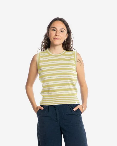 MATONA Matona Ärmelloses Top | Cotton Knit Top | aus Bio-Baumwolle | GOTS-zertifiziert, Vanilla/bone, – Produktbild 1 von 3