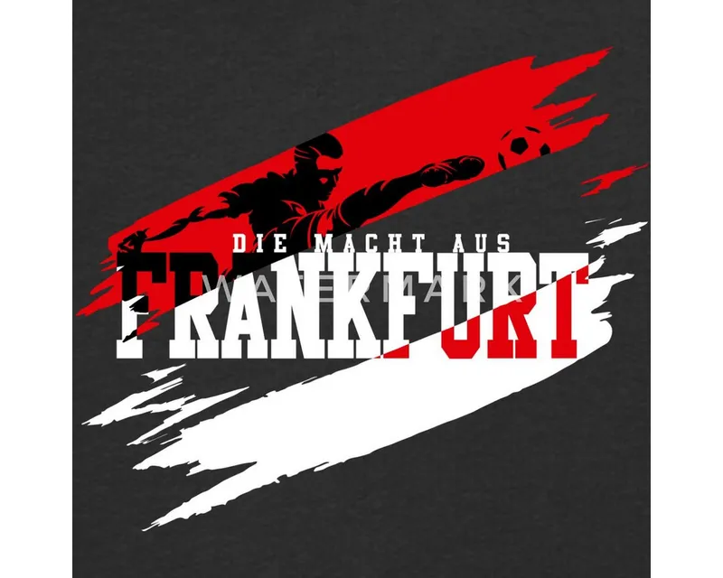 Spreadshirt Hoodie Die Macht Aus Frankfurt Fußball Fan Kinder Premium Hoodie (1-tlg) Regular Fit, Schwarz, – Produktbild 2 von 4