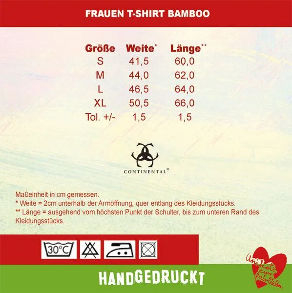 HANDGEDRUCKT HANDGEDRUCKT RESTPOSTEN "Origami-Kranich" Bamboo Frauen T-Shirt, Leaf green, – Produktbild 2 von 2