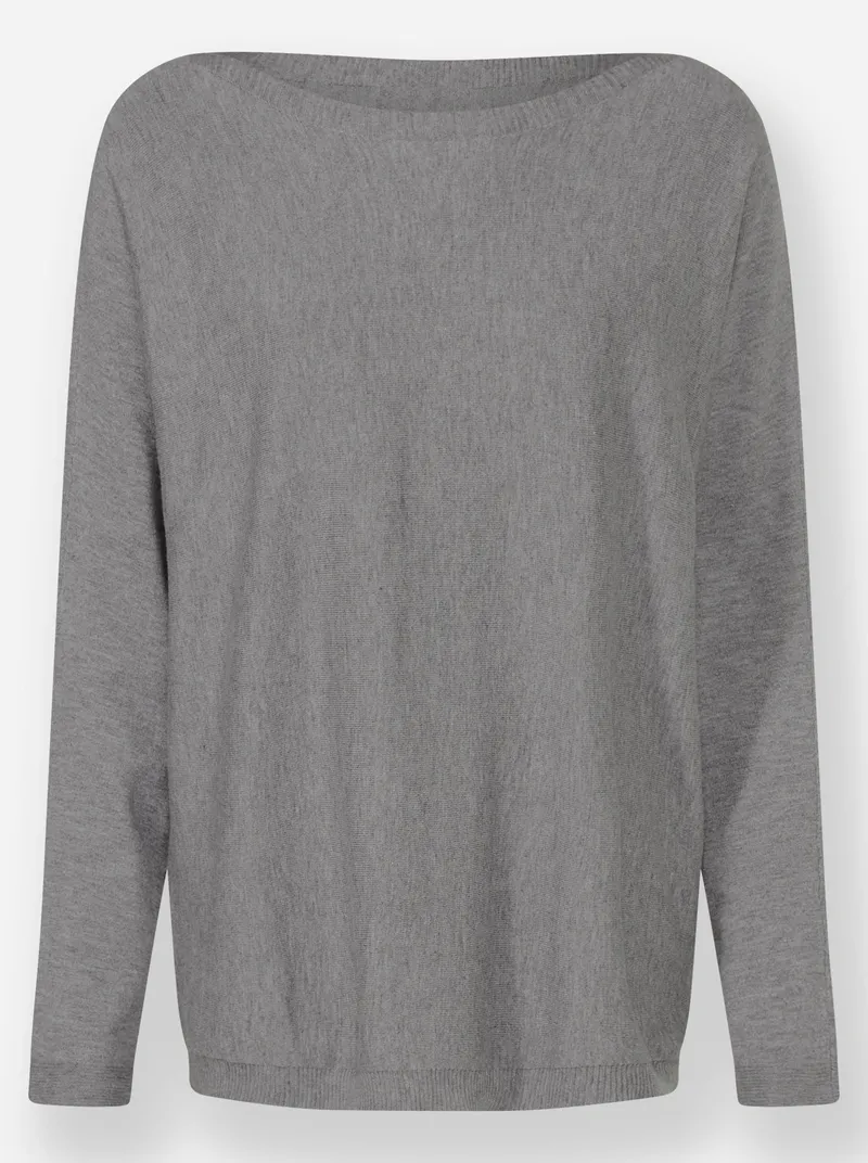 heine Strickpullover grau-meliert, Grau-meliert, – Produktbild 2 von 2