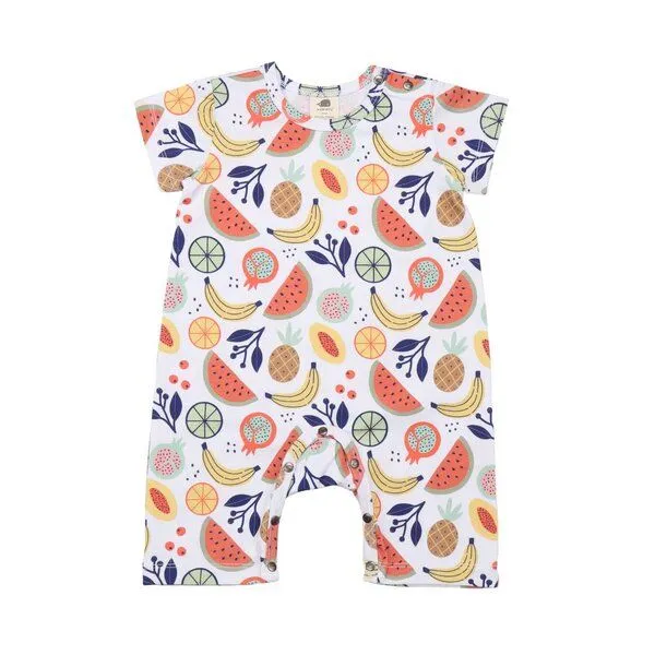 Walkiddy Öko Cheerful Fruits Beach Bodysuit - GOTS-Zertifizierte Bio-Baumwolle, Fairer Handel – Walkiddy, Mehrfarbig, – Produktbild 1 von 3