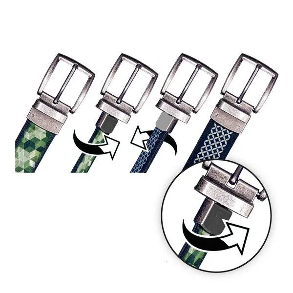 Seegarn Seegarn - Gürtel / Wendegürtel SeeMann 4cm, Antik silber, – Produktbild 3 von 3
