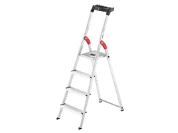 Hailo Hailo L60 StandardLine, Alu-Sicherheits-Stehleiter, 4 Stufen – Produktbild 1 von 1