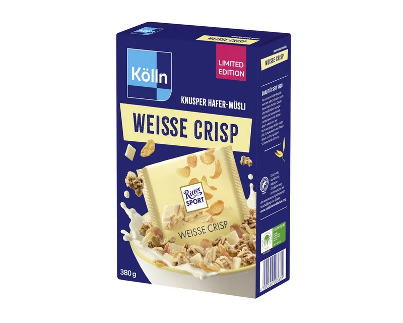 Kölln Kölln Cerealien, Kölln Knusper Hafer Müsli Weisse Crisp Schokolade Limited Edition 380g – Produktbild 1 von 2