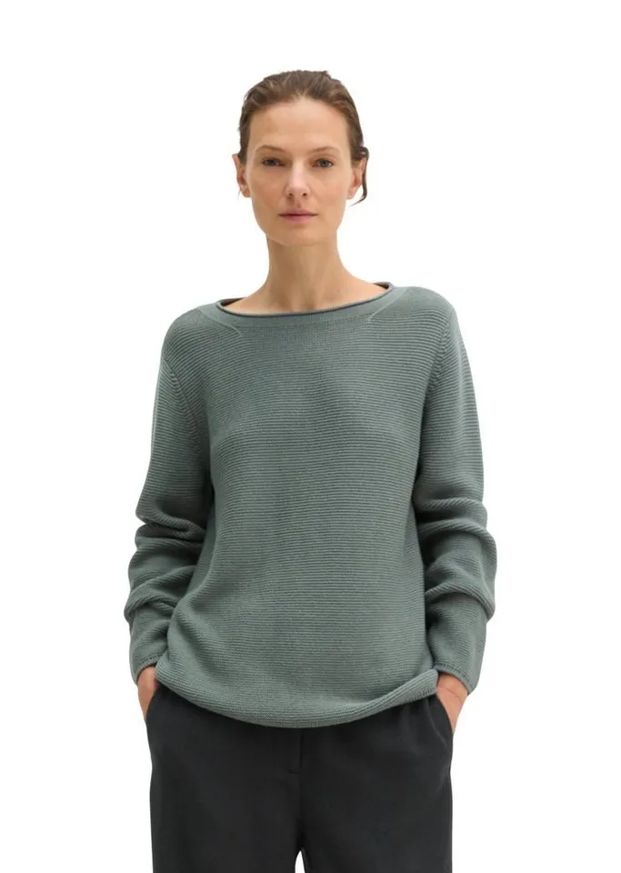 Marc O'Polo Marc O'Polo Strickpullover regular aus Organic Cotton, Grün, – Produktbild 1 von 5