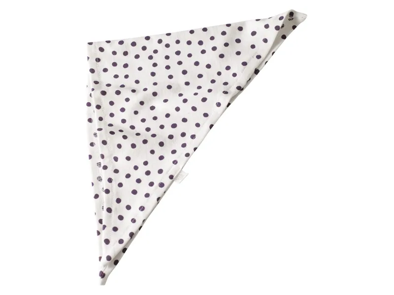 HANS NATUR Dreieckstuch Bio-Baumwolle Tupfen lila Maße 65 x 30 cm, Lila, – Produktbild 1 von 1