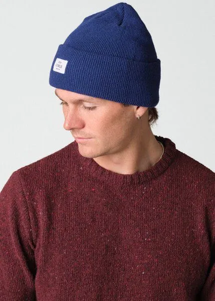 Klitmøller Collective Klitmøller Collective Rib Beanie aus mulesingfreier Merinowolle, Surf blue, – Produktbild 3 von 4