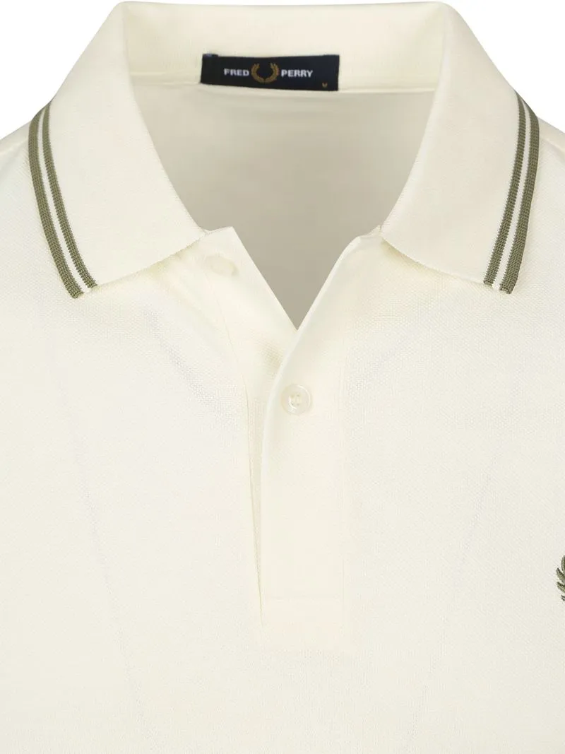 Fred Perry Fred Perry Polo Twin Tipped M3600 Ecru - Größe XXL, Wollweiß, – Produktbild 3 von 4