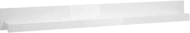 Home affaire Wandboard Carat, modernes Wandregal, Wandhalter mit Ablagefach, 217 cm breit, vielseitig einsetzbares Hängeregal, in Weiß Hochglanz, Weiß, – Produktbild 3 von 5