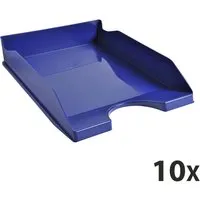 Exacompta 10 Exacompta Briefablagen Ecotray "Office", DIN A4+, nachtblau, für je 500 Blatt – Produktbild 1 von 1
