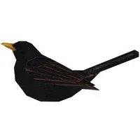 BeWooden BeWooden Holzbrosche Blackbird – handgefertigte Holz-Brosche mit Vogelmotiv“ – Produktbild 1 von 1