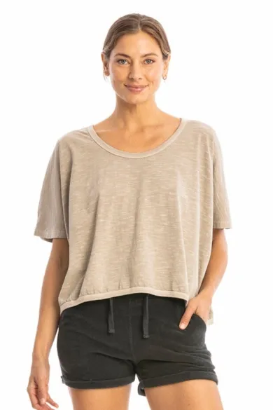 RAVENS VIEW IBIZA RAVENS VIEW IBIZA Damen vegan Top Square Ash Stone, Beige, – Produktbild 2 von 2