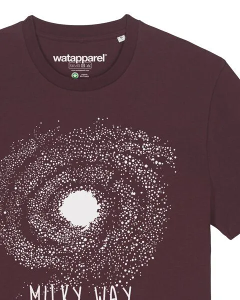 watapparel watapparel T-Shirt Unisex Milky way, Red brown, – Produktbild 3 von 3
