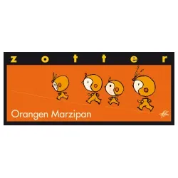 Zotter Bergmilchschokolade mit Orangengelee & Marzipan, handgeschöpft – Produktbild 1 von 1