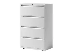 Bisley Bisley Registraturschrank 2-bahnig, 4 Schubladen verkehrsweiß – Produktbild 1 von 1