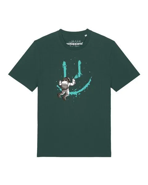 watapparel watapparel T-Shirt Unisex Graffiti Astronaut, Glazed green, – Produktbild 1 von 2