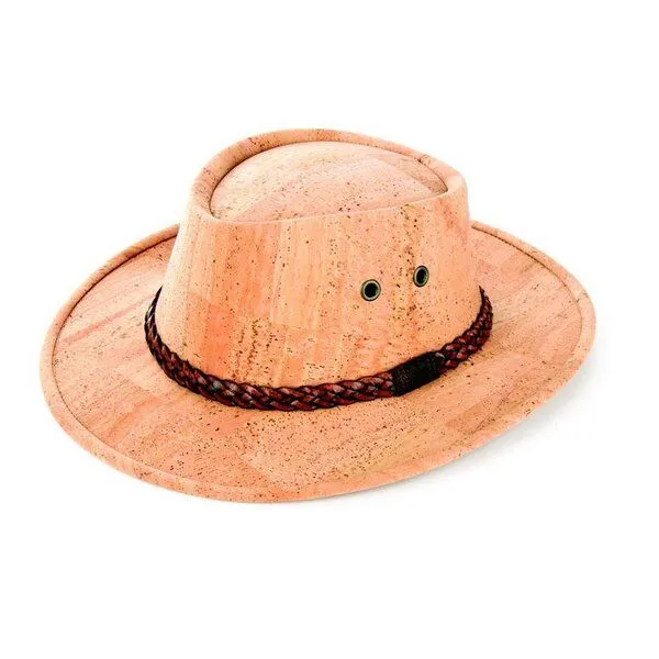 Kork-Deko Kork-Deko Cowboyhut aus Korkstoff - beige oder braun (Korkhut, Hut aus Kork, Korkstoff), Beige, – Produktbild 1 von 4