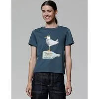 watapparel watapparel T-Shirt Frauen Möwe mit Hut, Stargazer, – Produktbild 1 von 1