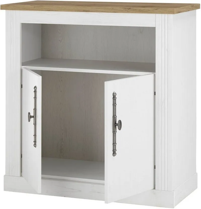 OTTO home Kommode WESTMINSTER (Breite ca. 92 cm), im romantischen Landhausstil, Weiß, – Produktbild 4 von 5