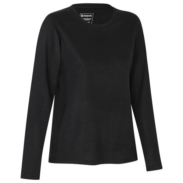 Kaipara - Merino Sportswear Kaipara - Merino Sportswear Urban Merino Longsleeve Damen Regular 200, Black, – Produktbild 2 von 2