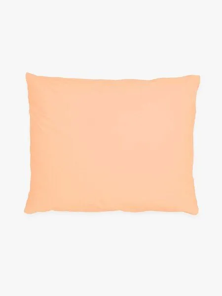 erlich textil erlich textil Fred Kopfkissenbezug aus weicher Bio-Baumwolle, made in Europe, Papaya, – Produktbild 7 von 8