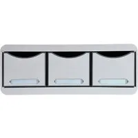 Exacompta Exacompta Schubladenbox Modulo "Office", DIN A4+, 3 Schubladen geschlossen, lichtgrau – Produktbild 1 von 1