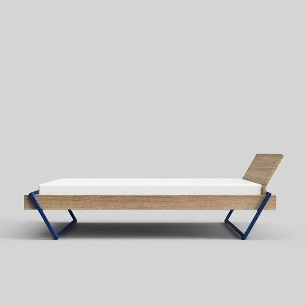 Bally und Bally Bally und Bally Bally Bett, Blau, – Produktbild 1 von 5