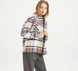 KnowledgeCotton Apparel KnowledgeCotton Apparel Flanellhemd Damen - LILLIAN flannel overshirt pixel check - aus Bio-Baumwolle – Produktbild 1 von 1