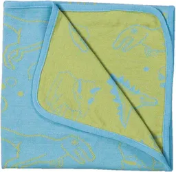 ingegerd ingegerd Wolldecke Jurassic Blau/Grün – Produktbild 1 von 1