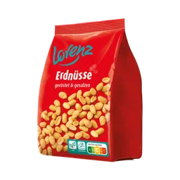 LORENZ Lorenz Erdnüsse geröstet und gesalzen 1kg - Geröstete Erdnüsse - Gesalzen - Vegan - Für Fernsehabende - Intensives Aroma. Geröstete und gesalzene Für – Produktbild 1 von 1