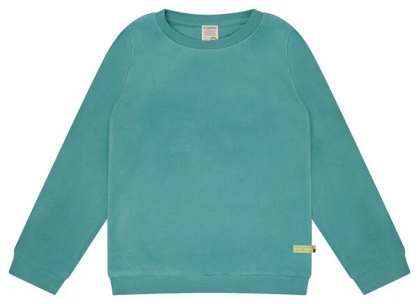loud + proud loud + proud Kinder Fleece-Sweatshirt, GOTS-zertifiziert, Oregano(grün), – Produktbild 2 von 3