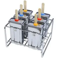 Brotzeit Brotzeit Eisformen 6er Set mit Stiel, aus Edelstahl – Produktbild 1 von 1