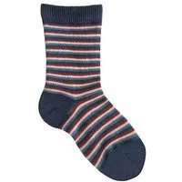 Leela Cotton Leela Cotton Baby/Kinder Socken aus 98% Bio-Baumwolle, Dunkelblau/kirschrot/jens 3329, – Produktbild 1 von 1