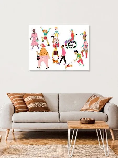Photocircle Photocircle Poster / Leinwandbild - People Walking (expended version) – Produktbild 4 von 4